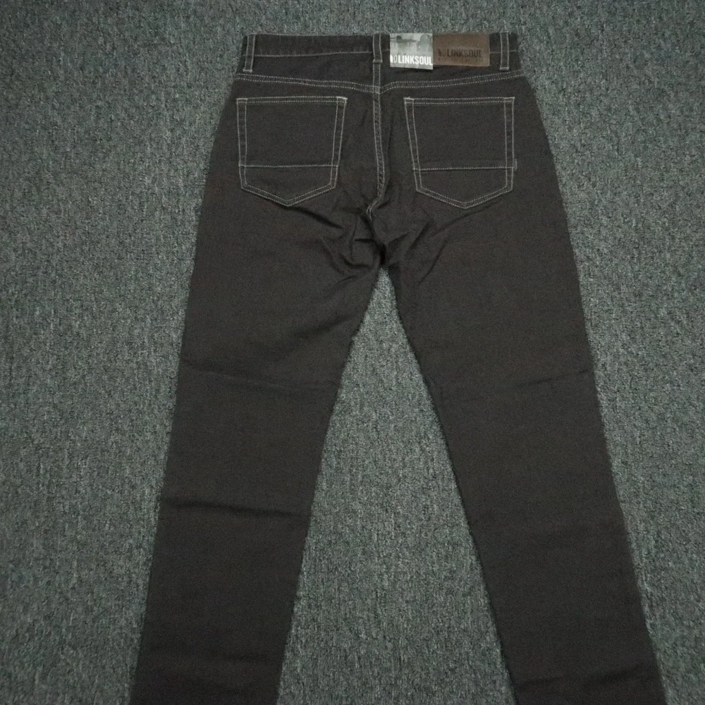 Linksoul Jeans Men 30x32 Granite Gray Colored Denim 5‎ Pocket Straight NWT